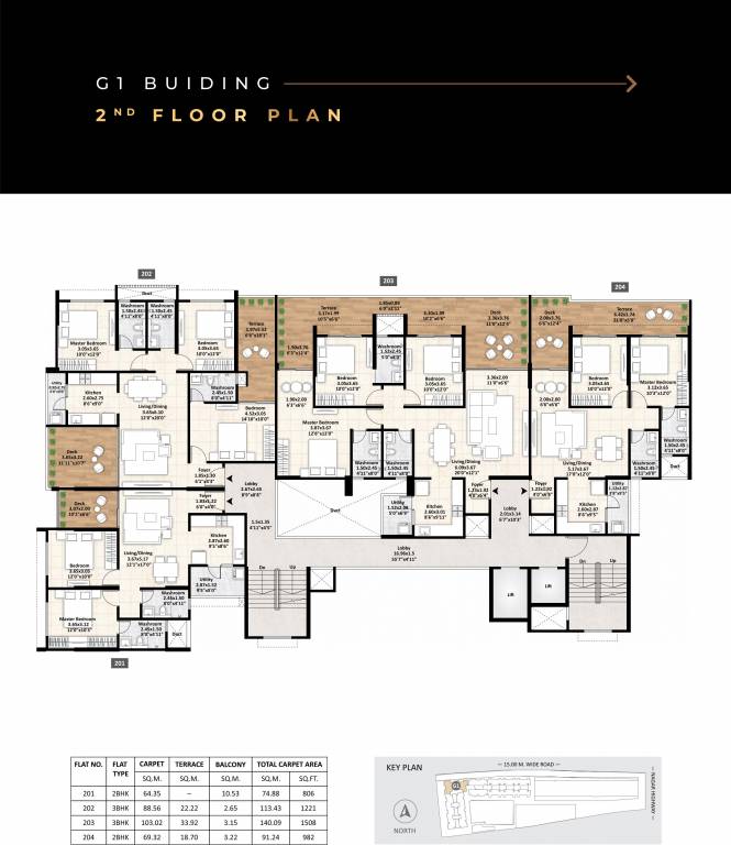  gagan adira phase 2 Building G1 Cluster Plan for 2nd Floor
