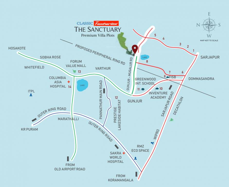the sanctuary phase iv Location Plan