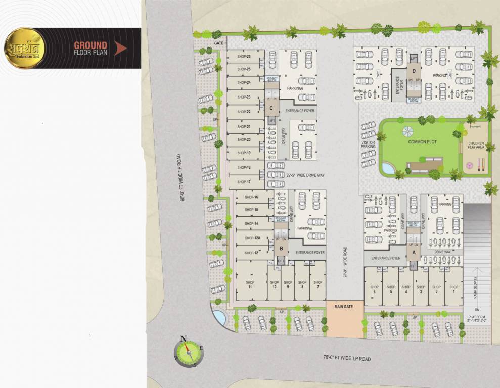 gold A To D Ground Cluster Plan