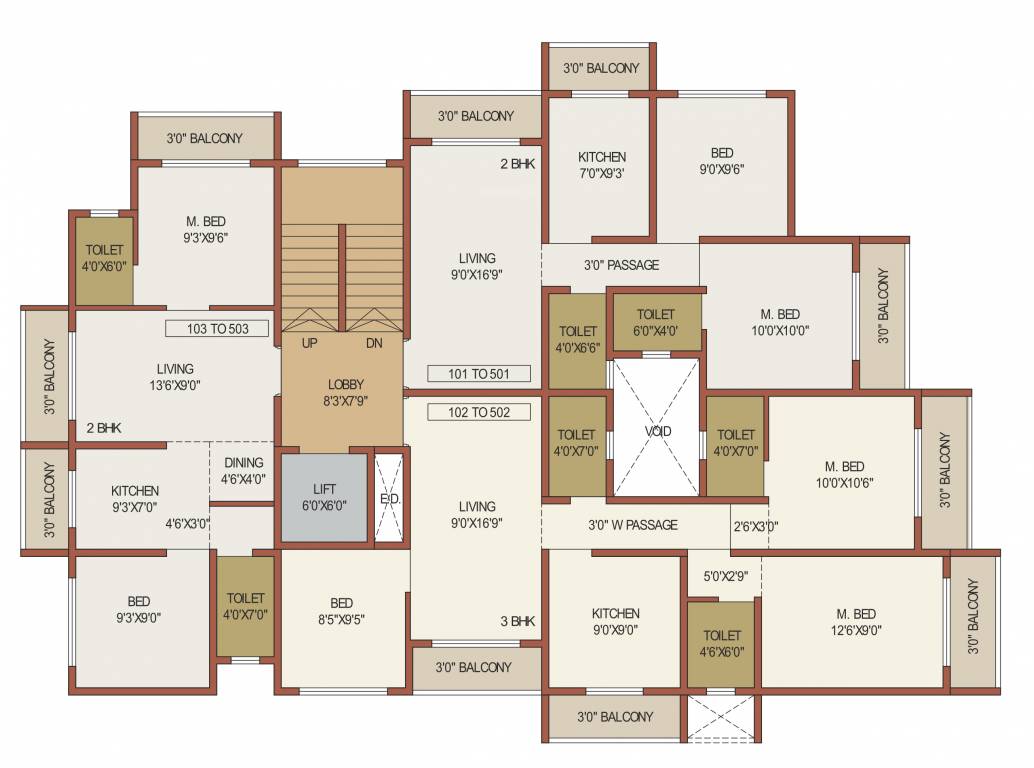  sai varsha Building   2 Cluster Plan