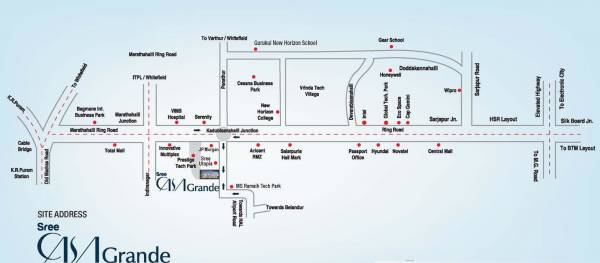  casa-grande-sarjapur Location Plan