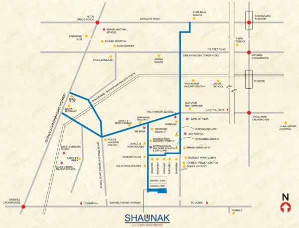  shaunak-apartments Location Plan