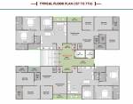  hilltown-harmony Block B Cluster Plan from 1st to 7th Floor