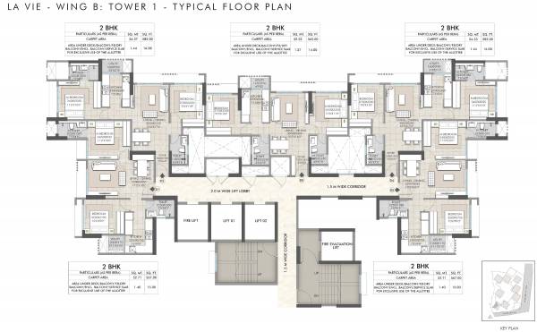  la-vie-wing-b Rustomjee La Vie Wing B Cluster Plan