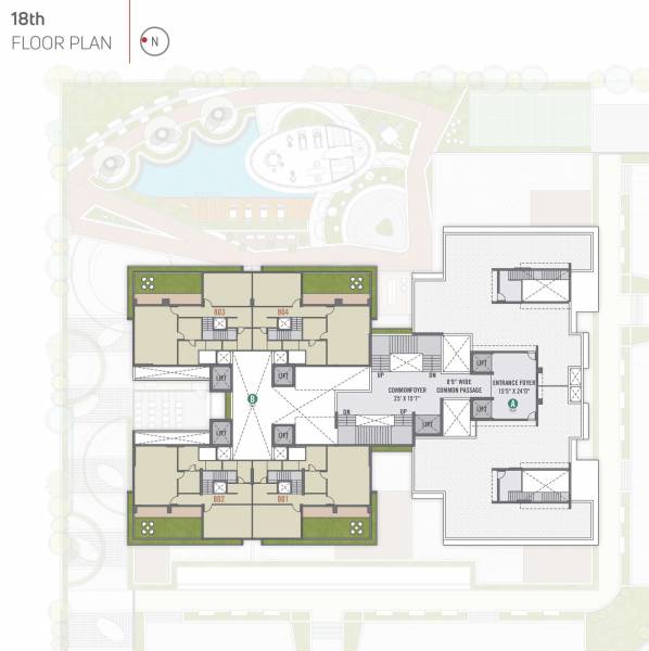  the-18th-storey Block A And B Cluster Plan for 18th Floor