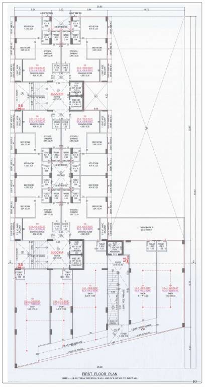  rimkar infinite Block A And B Cluster Plan for 1st Floor