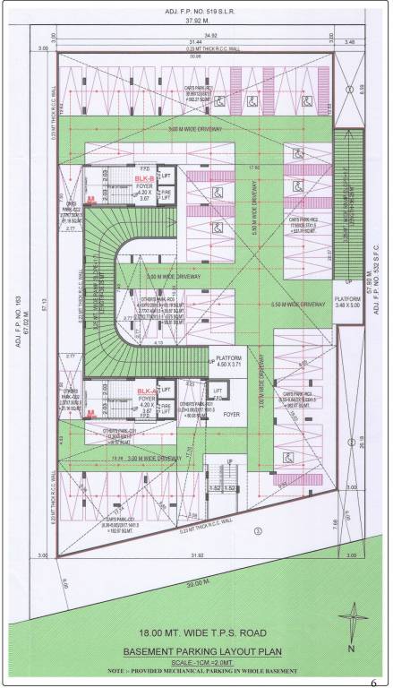  rimkar infinite Block A And B Cluster Plan for Basement Floor