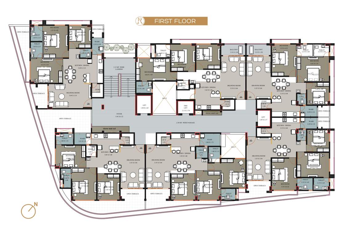  rujuvalika arise Rujuvalika Arise Cluster Plan for 1st Floor