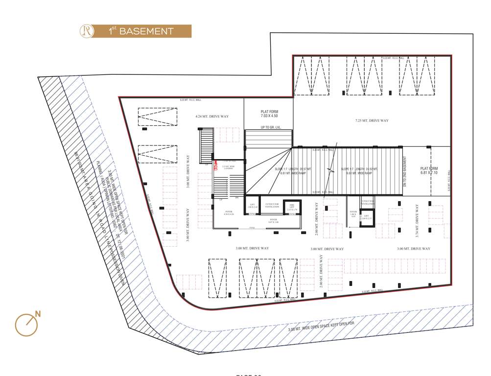  rujuvalika arise Rujuvalika Arise Cluster Plan for Basement 1 Floor