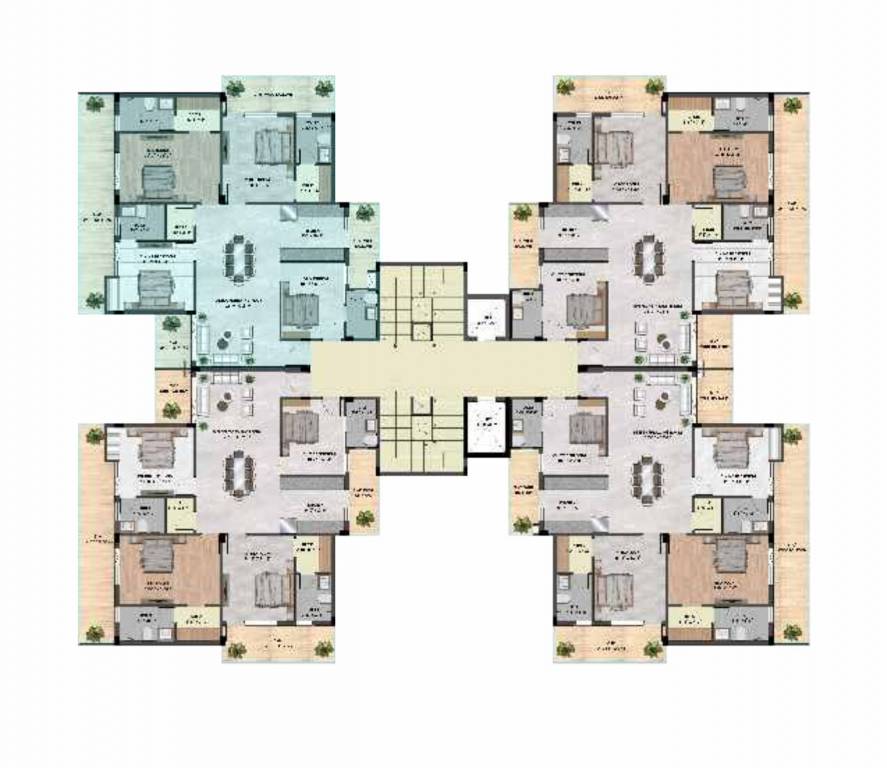  elevate Tower B Cluster Plan for typical Floor