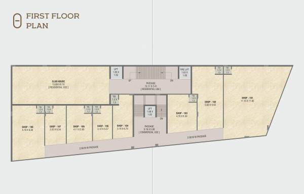 Aarna One Cluster Plan for 1st Floor aarna-one Aarna One Cluster Plan for 1st Floor