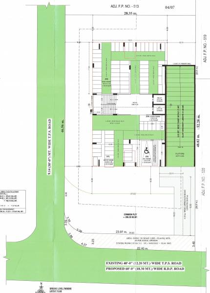  vasant-enclave Vasant Enclave Cluster Plan for ground Floor