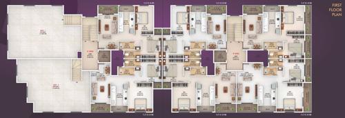  bhoomi-imperia Bhoomi Imperia Cluster Plan for 1st Floor