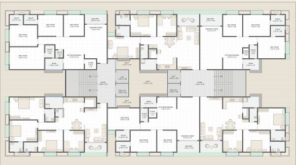  sonet-heights Block B And C Cluster Plan For Typical Floor Plan