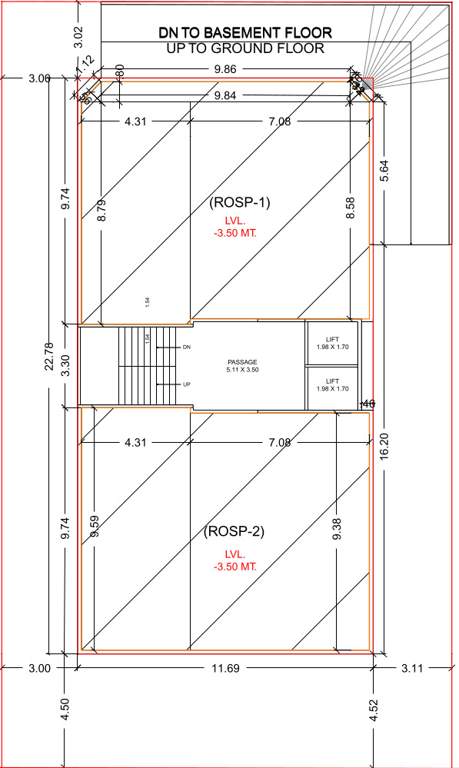  harsham homes Harsham Homes Cluster Plan For Basement 1