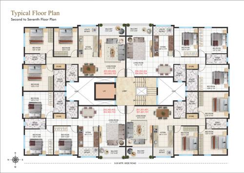  shree-tirumala-magnus Shree Tirumala Magnus Apartment Cluster Plan