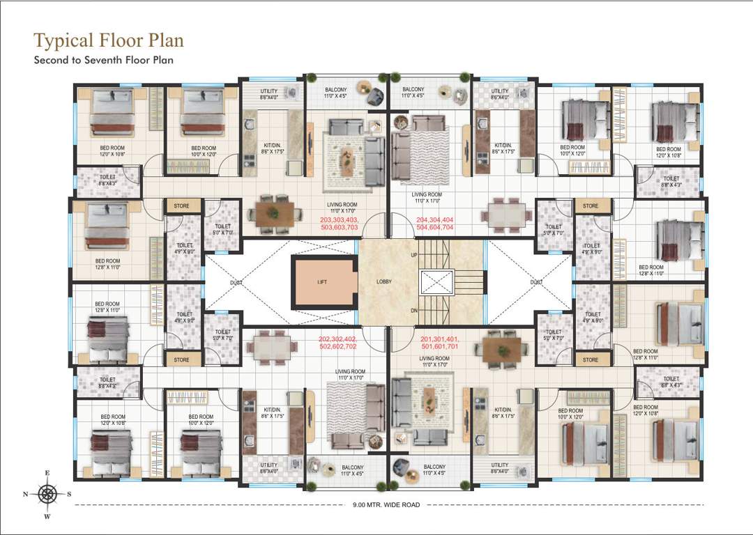  shree tirumala magnus Shree Tirumala Magnus Apartment Cluster Plan