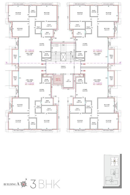 veer arista Building A Cluster Plan from 2nd to 13th Floor