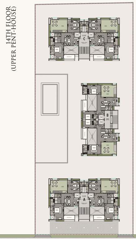  eliseo ii Block A, Block B And Block C  Cluster Plan for 14th Floor