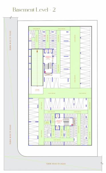  dev-aamrakunj-platinum A, B Basement 1st Cluster Plan