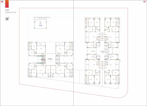  samved-amara Block A And B Cluster Plan for 1st Floor