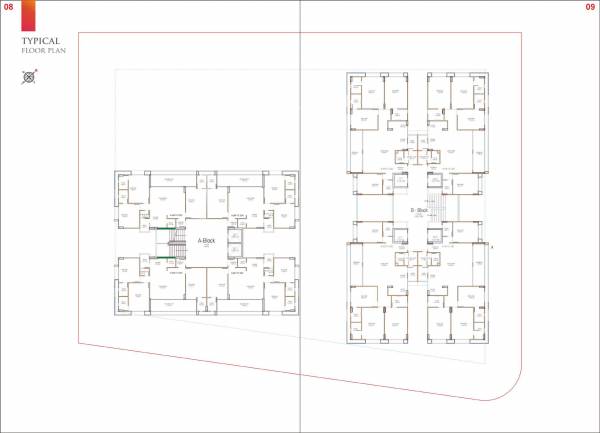  samved-amara Block A And B Cluster Plan from 1st to 12th Floor