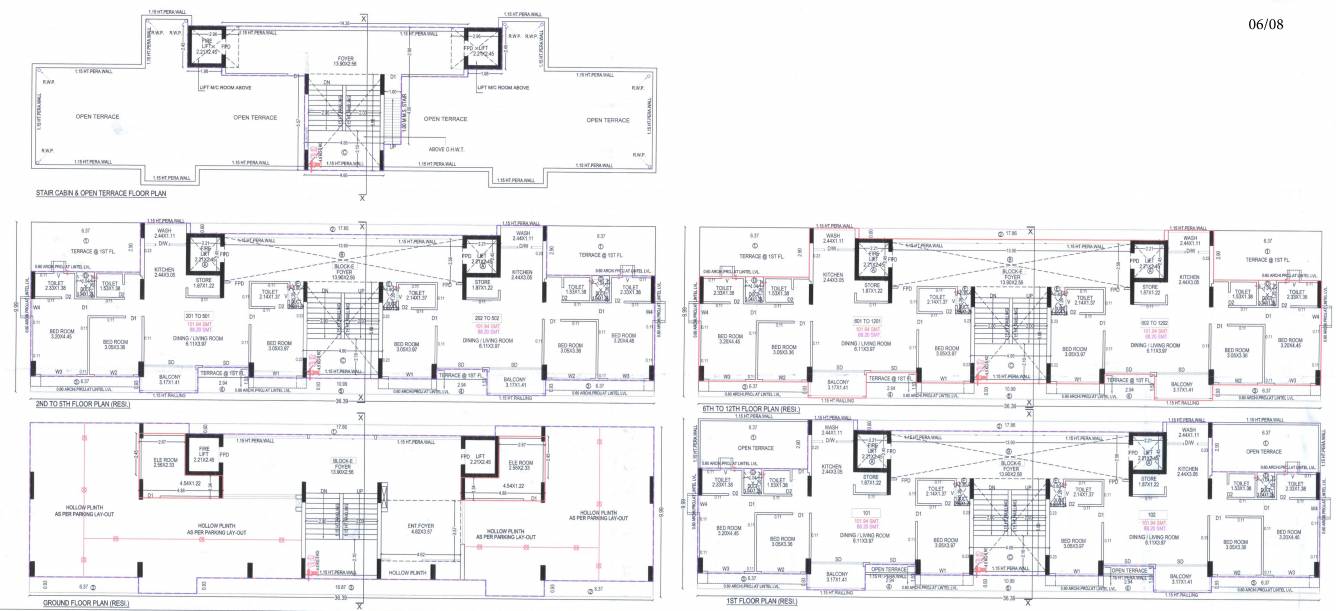  infinity living block e Block E Cluster Plan from ground to 12th Floor