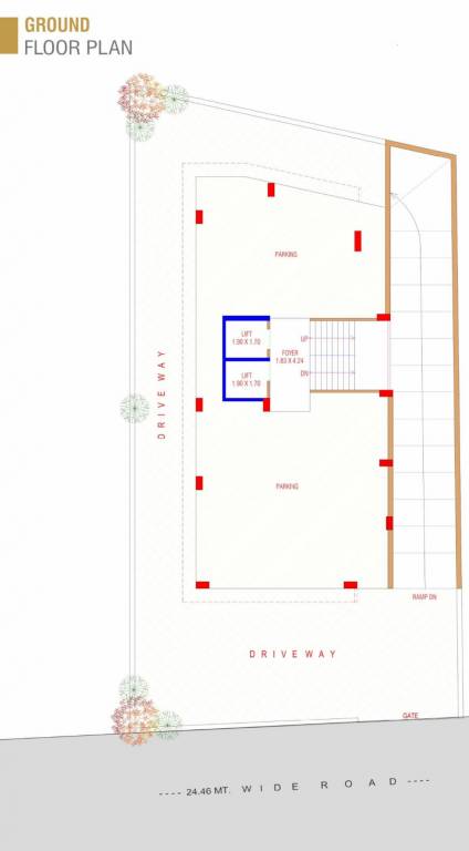  pooja residency Shiv Pooja Residency Ground Cluster Plan