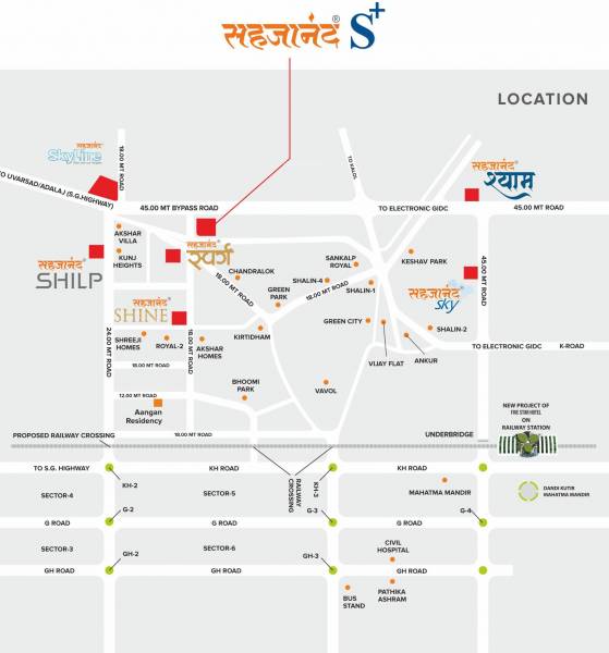  sahjanand-s-plus Location Plan