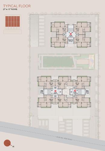  mirai Block A, B And C Cluster Plan from 1st to 11th Floor