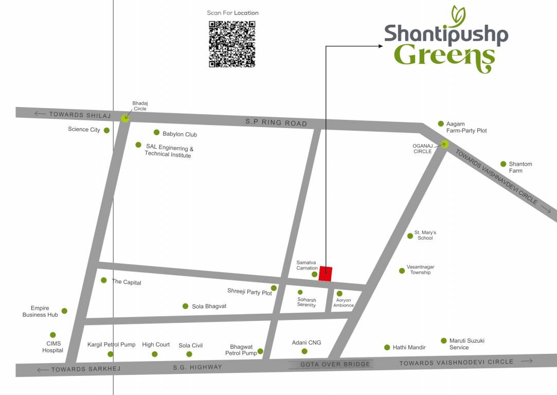  greens Location Plan