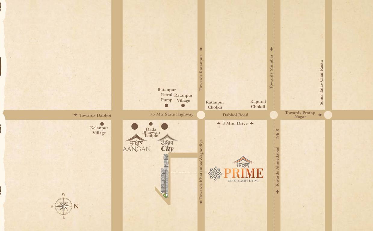 akshar prime Location Plan