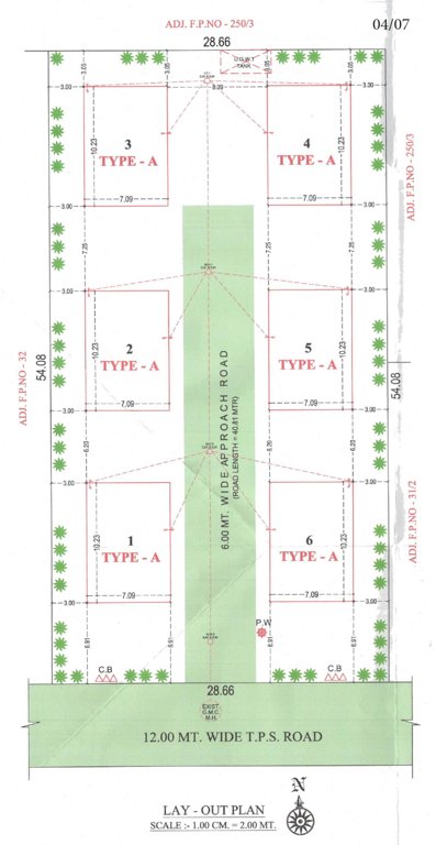  nandanvan Layout Plan
