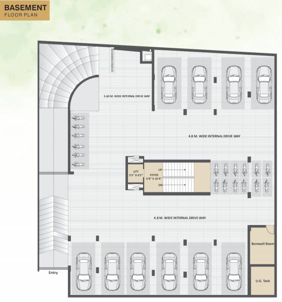 satyam-apartment Satyam Apartment Basement Cluster Plan