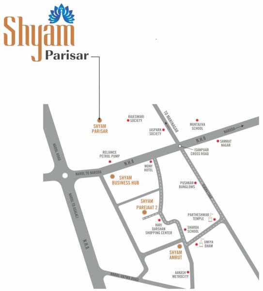  shyam-parisar Location Plan