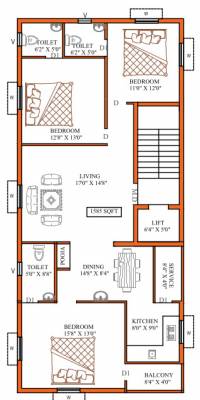  prima Prima Cluster Plan From 1st To 3rd Floor