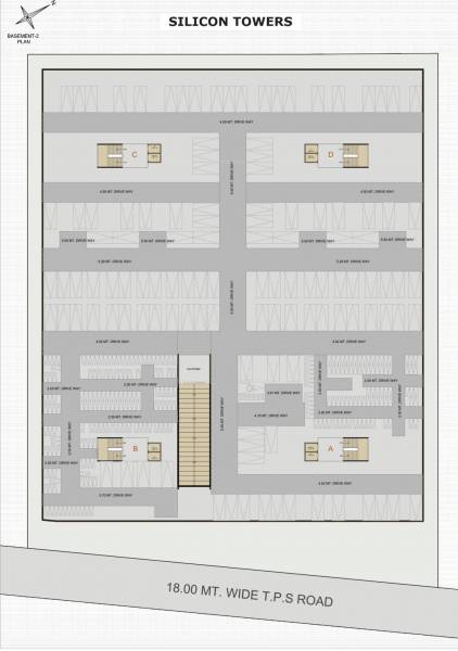  silicon-towers A, B, C, D 2nd Basement Cluster Plan