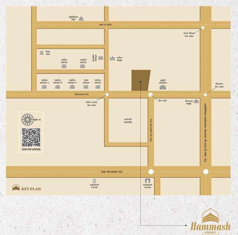  hammash residency block a and c Location Plan