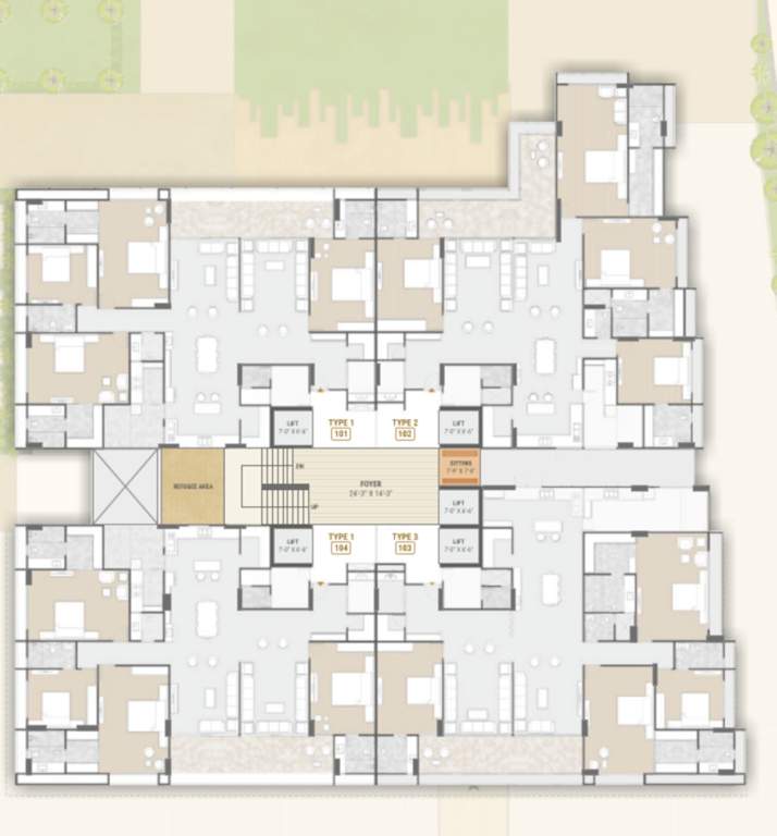  hazel Hazel Cluster Plan For Typical Floor Plan