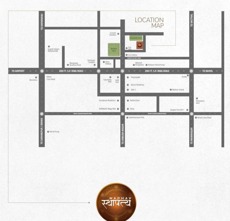  madhav sthapatya Location Plan