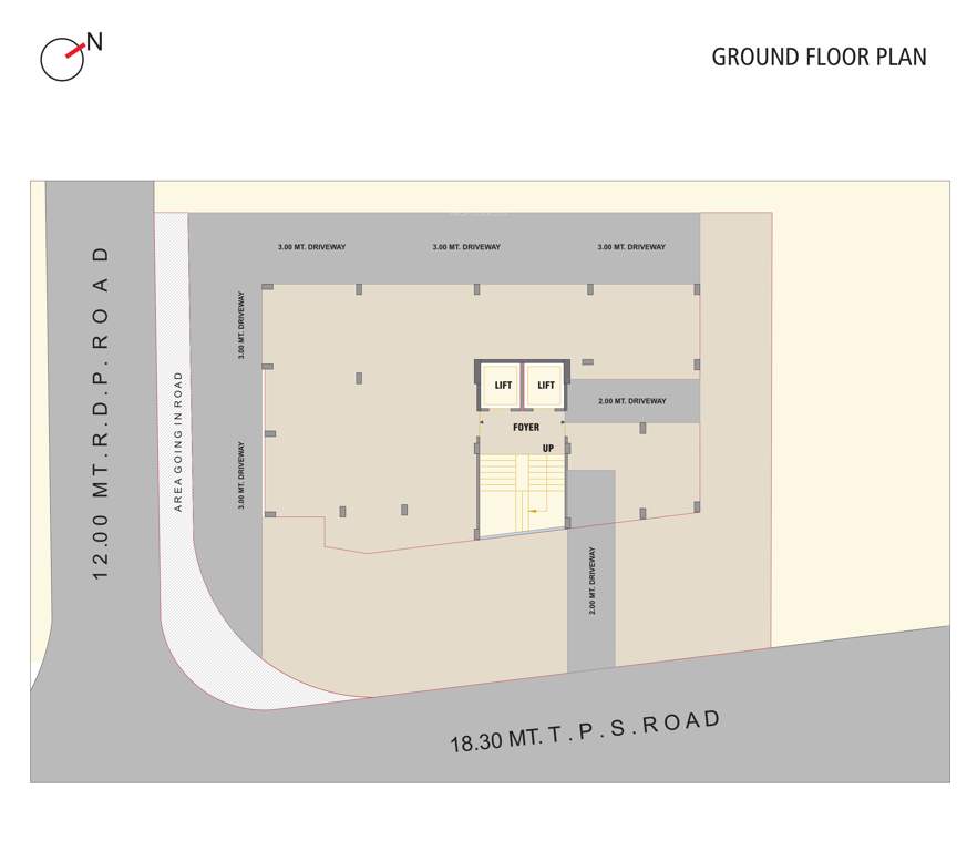  shreyansh flora Shreyansh Flora Cluster Plan for ground Floor