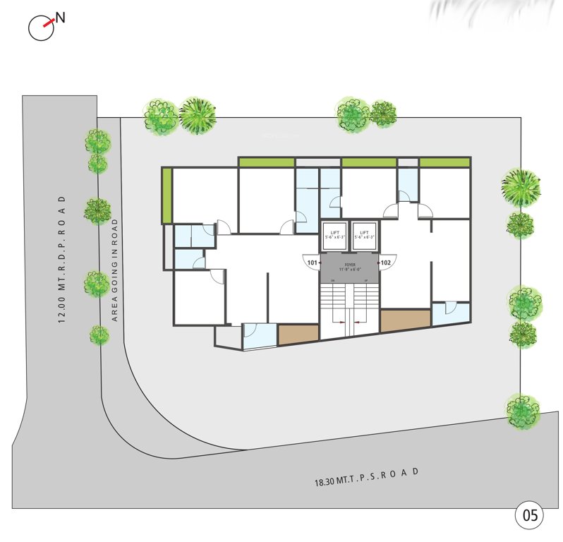 shreyansh flora Layout Plan