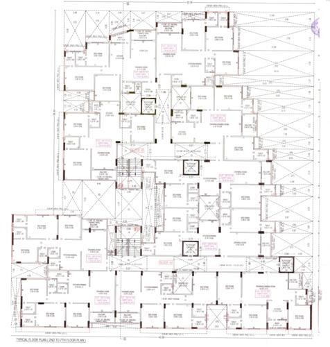  shoolin-exotica Block A And B Cluster Plan from 2nd to 7th Floor