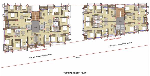  uday-flat Block A And B Cluster Plan for Typical Floor