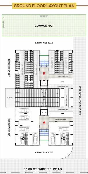  exotica Block- A, B Cluster Plan For Ground Floor