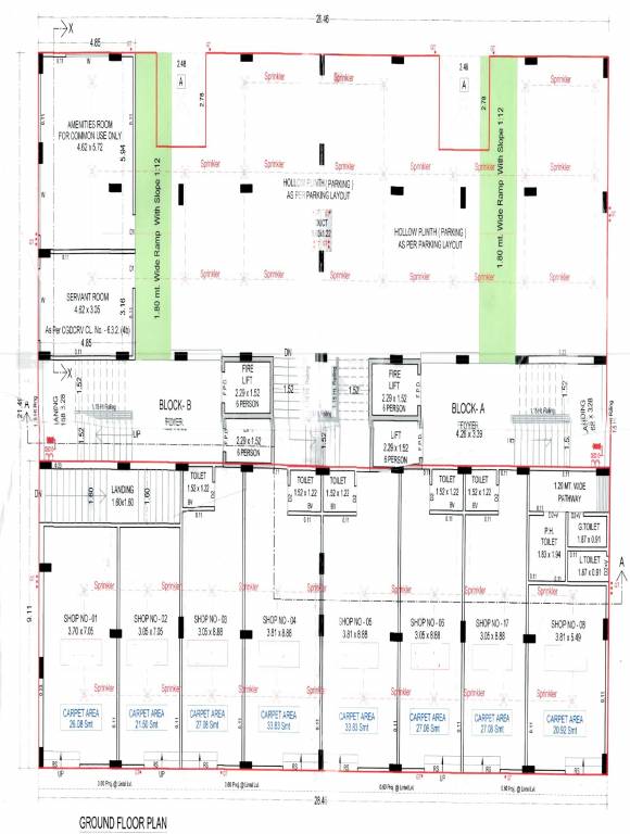  al hamd ii A , B Cluster Plan For Ground Floor