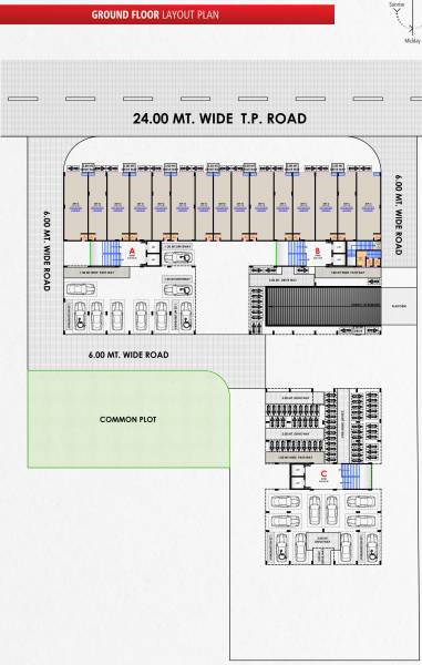  shreedhar-parisar Block- A, B, C Cluster Plan For Ground Floor