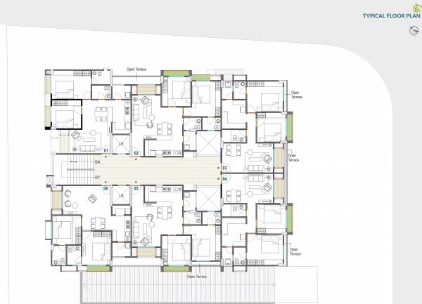  suryansh-serenity Block- A Typical Cluster Plan
