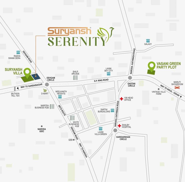  suryansh serenity Location Plan