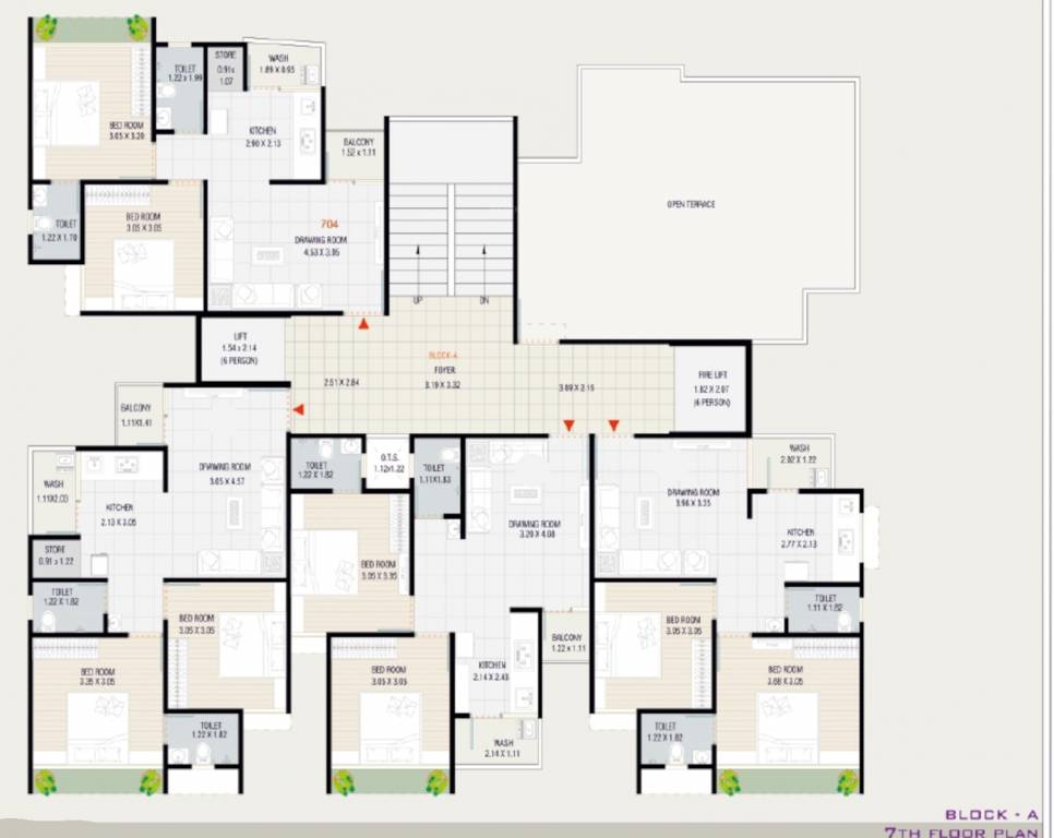  anmol bliss A Cluster Plan For 7th Floor